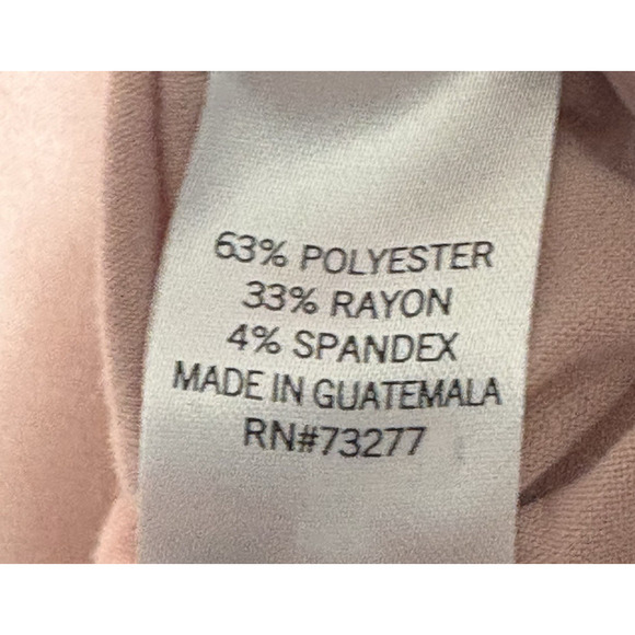 SO Favorite V Neck Long Sleeve Shirt Top Pink Womens Size Large - Picture 5 of 7